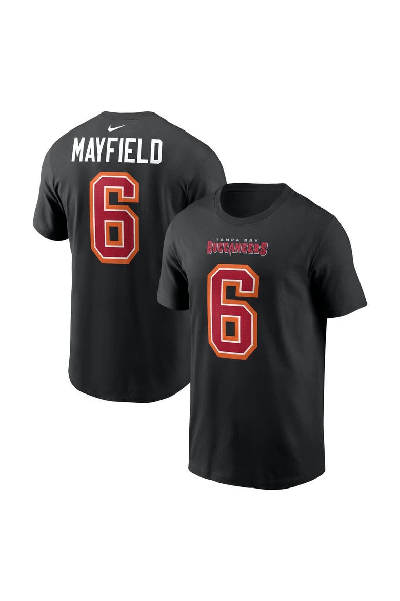 Men's Nike Baker Mayfield Black Tampa Bay Buccaneers Carbon Name & Number T-Shirt, Main, color, Black