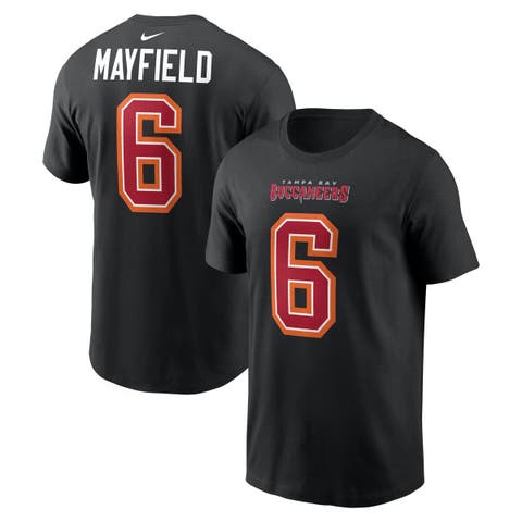 Men's Nike Baker Mayfield Black Tampa Bay Buccaneers Carbon Name & Number T-Shirt