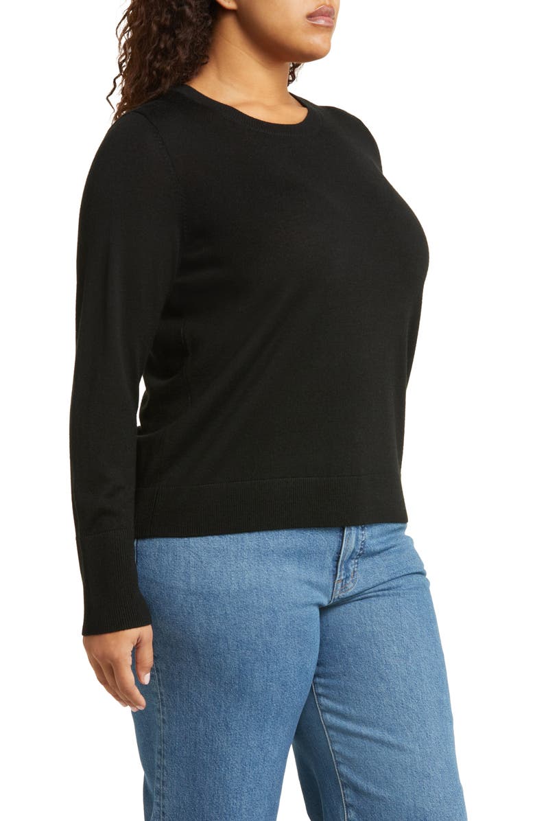 Caslon<sup>®</sup> Merino Wool Blend Crewneck Sweater, Alternate, color, 
