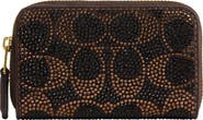 COACH Essential Small Crystal Signature Zip Around Card Case