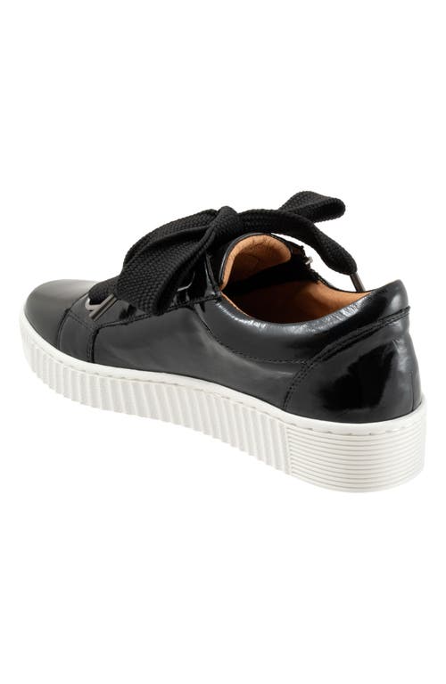 Eos Footwear Jovi Sneaker In Black Patent