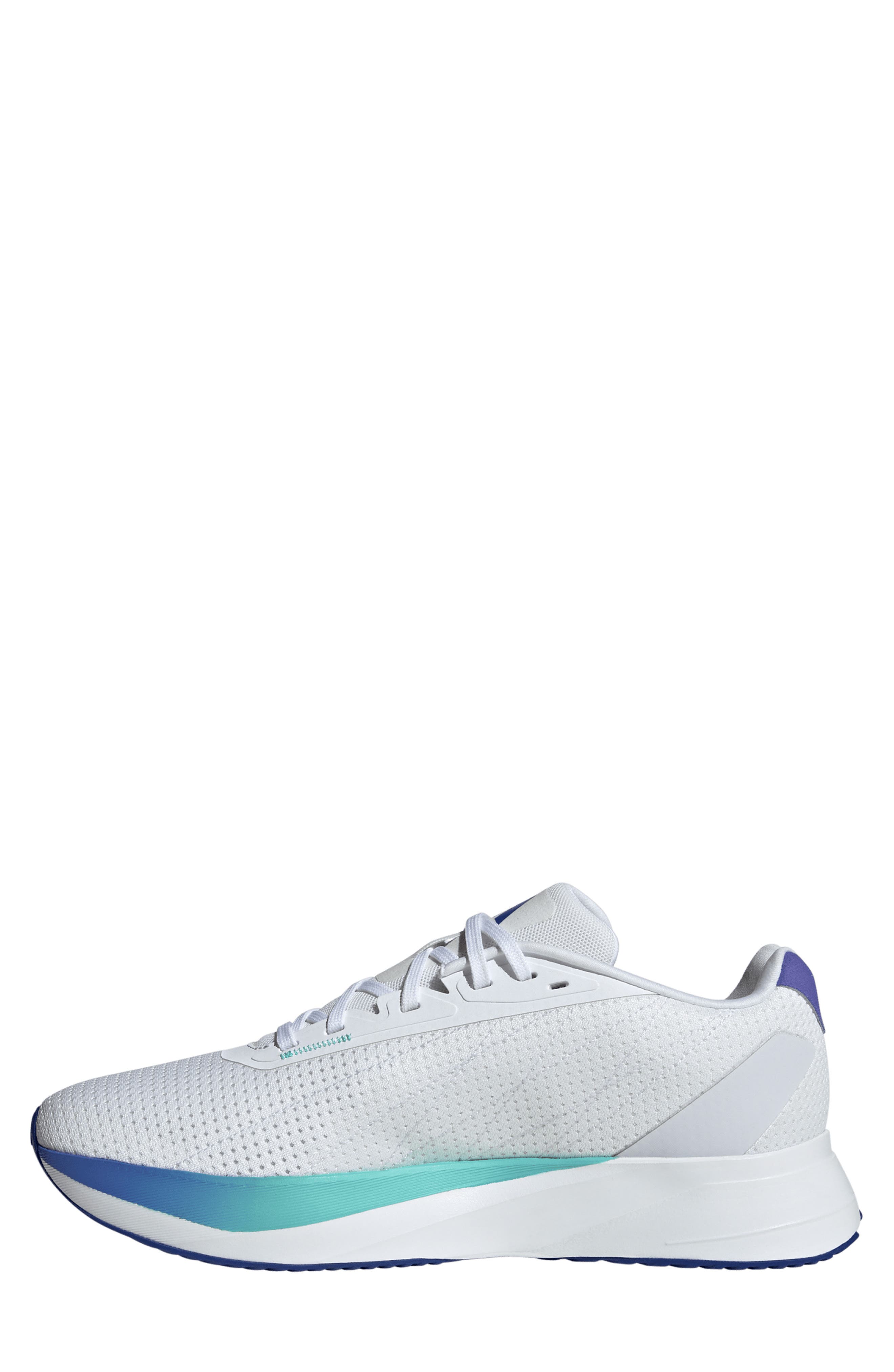 adidas Duramo SL Running Shoe, Alternate, color, White/ Lucid Blue/ Flash Aqua