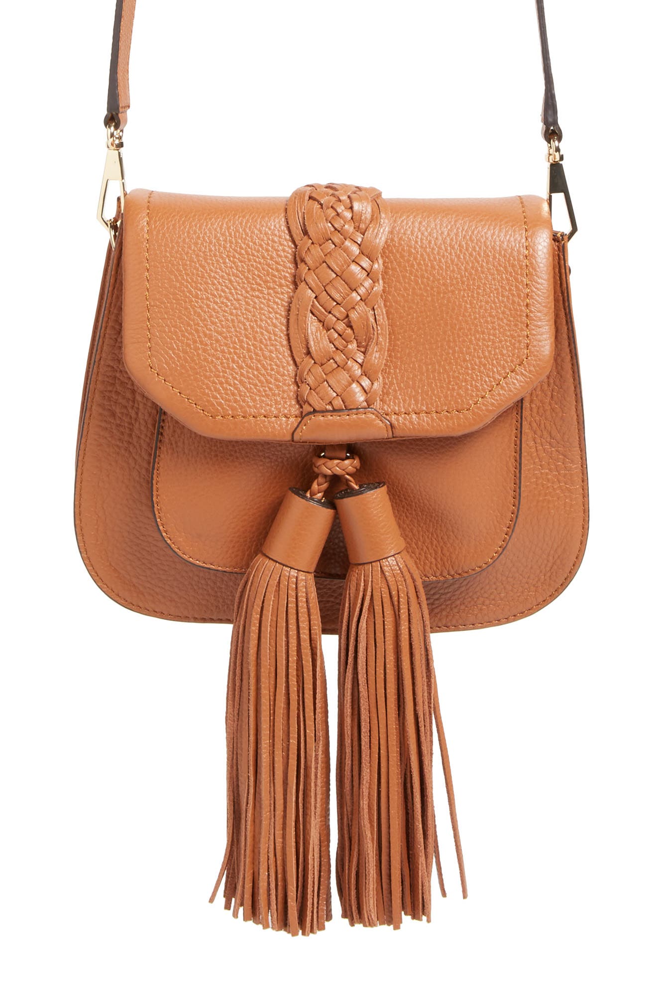 'Isobel' Saddle Bag, Alternate, color, ALMOND/ LIGHT GOLD