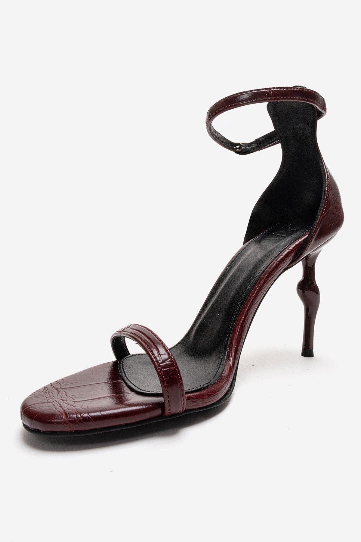 Yelena Ankle Strap Stiletto Pump, Alternate, color, Burgundy Print