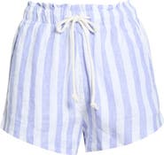 LEFT ON FRIDAY Getaway Linen Cover-Up Shorts