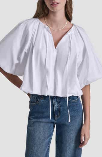 Cotton Half Sleeve Bubble Top