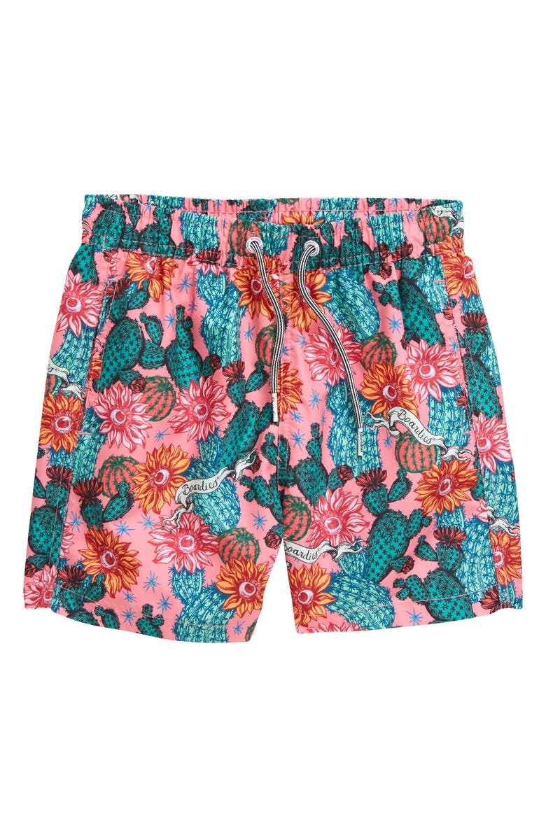Boardies Kids' Cactus Eyeballs Graphic Swim Trunks, Main, color, 