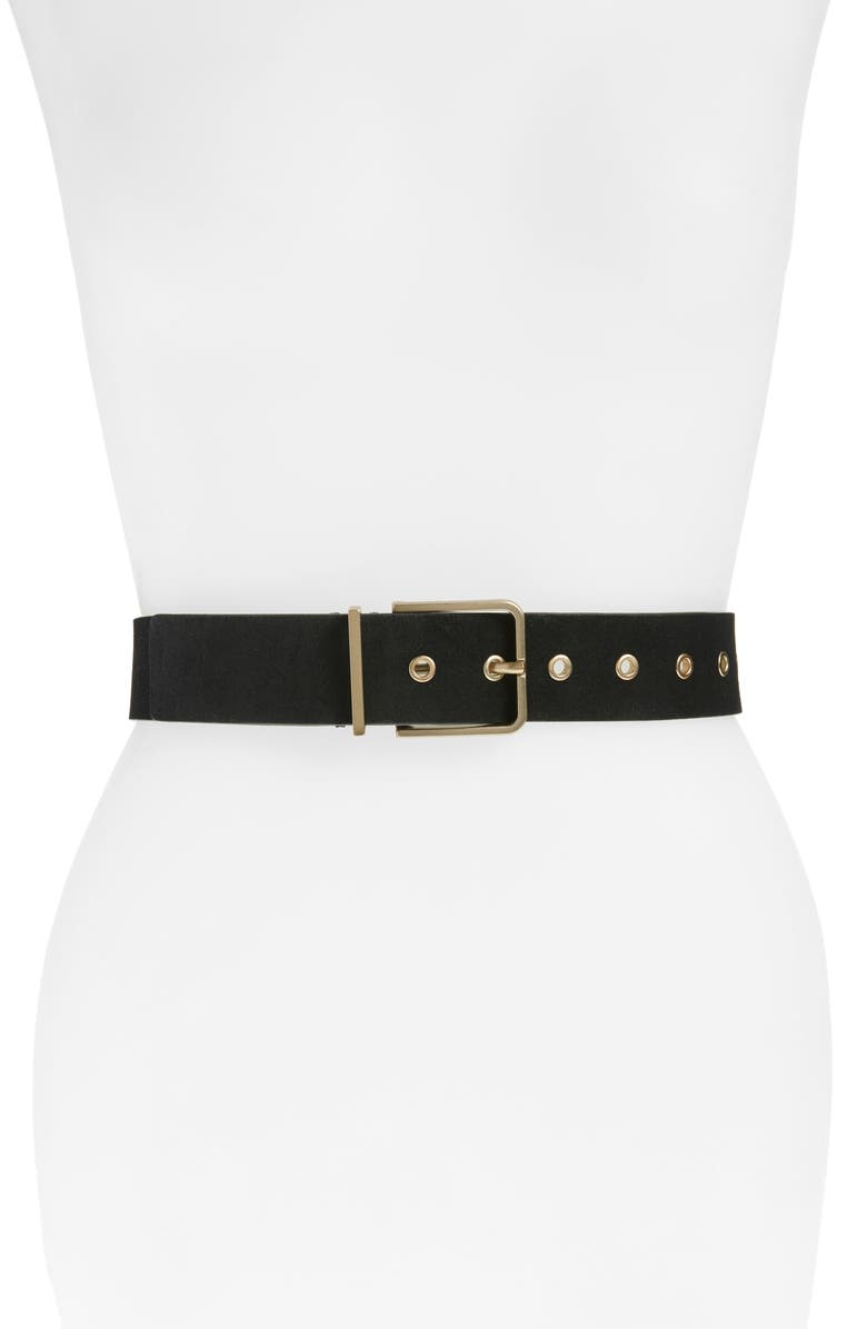 AllSaints Suede Belt, Main, color, 