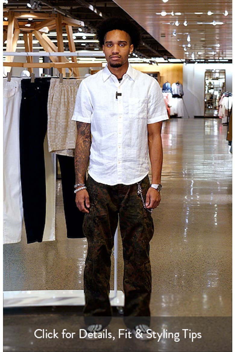 Ola Linen Short Sleeve Button-Up Shirt video