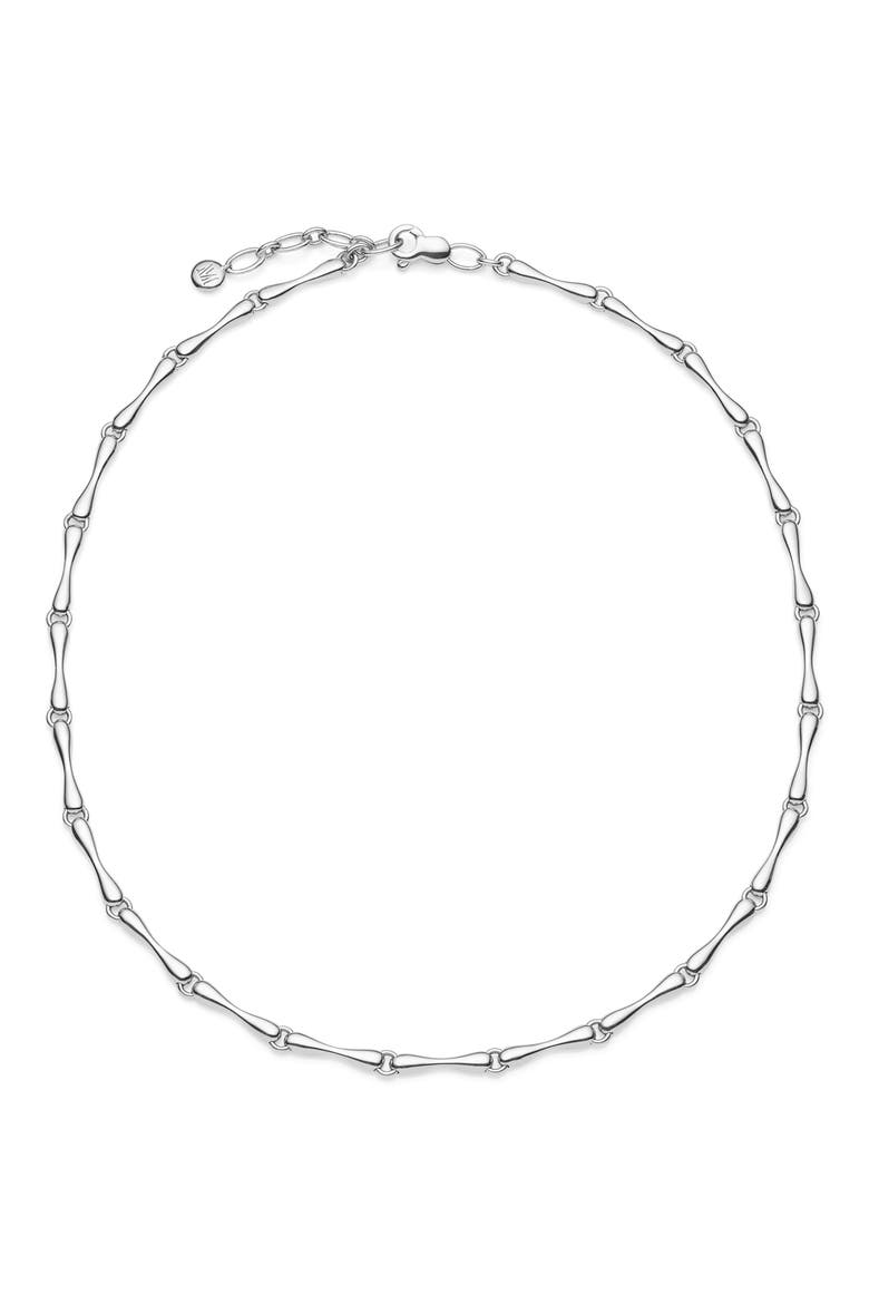 Nura Reef Chain Necklace, Main, color, SILVER/ DIAMOND