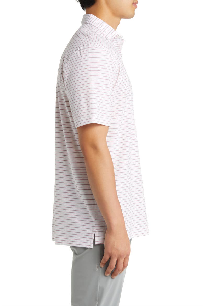 Pilot Mill Cedar Stripe Polo, Alternate, color, WHITE