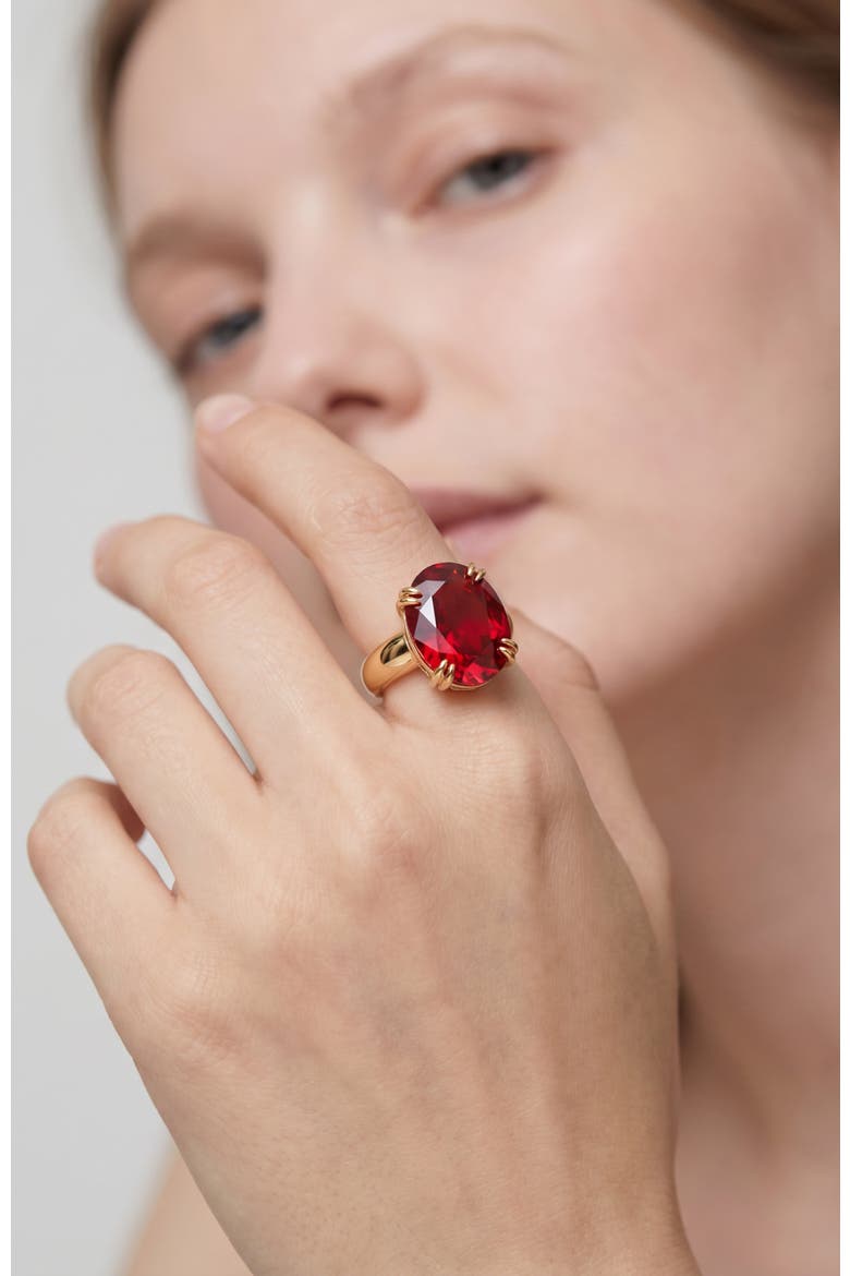 Cherry Glow Ring, Alternate, color, Red & Gold