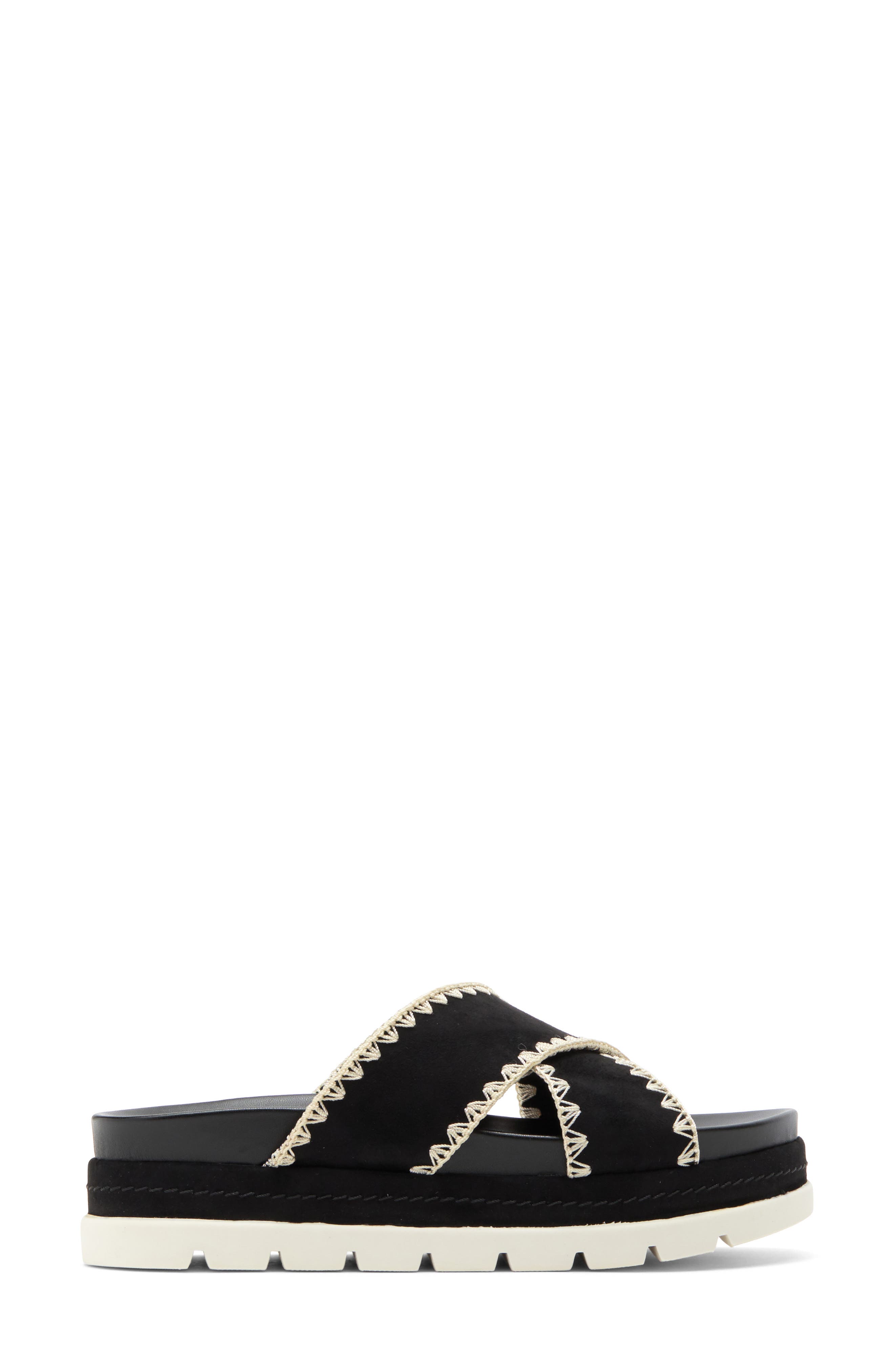 JSlides Whipstitched Platform Sandal, Alternate, color, 