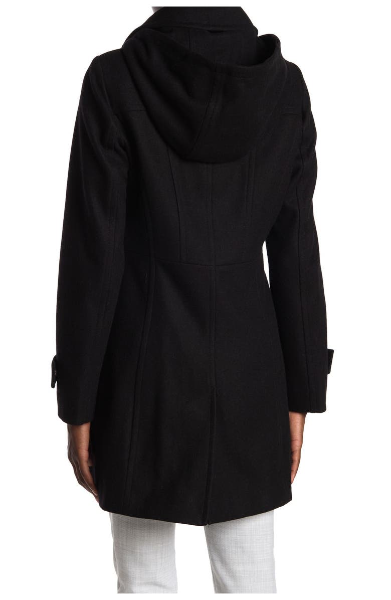 Michael Kors Zip Front Wool Blend Hooded Coat, Alternate, color, 