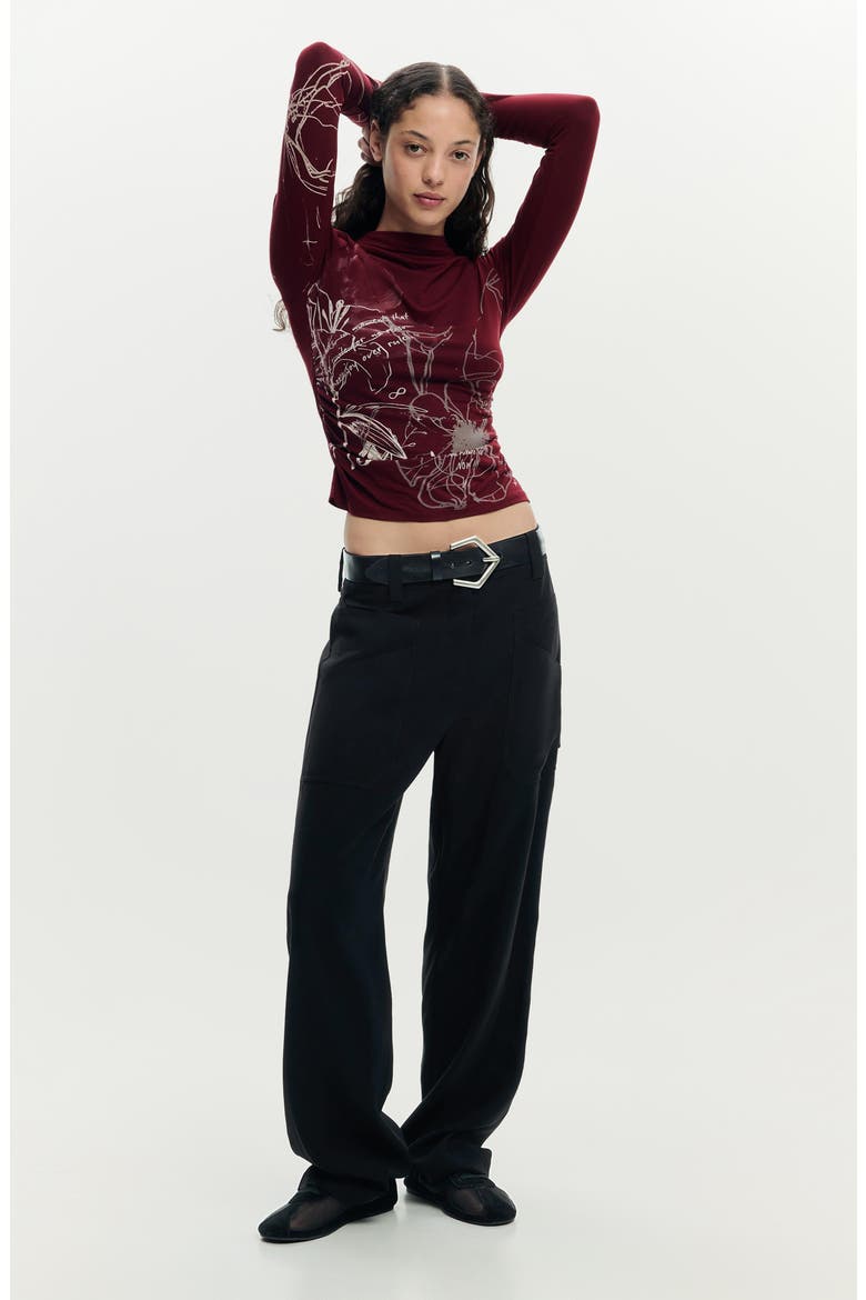 Long Sleeve Graphic T-Shirt, Alternate, color, PINK