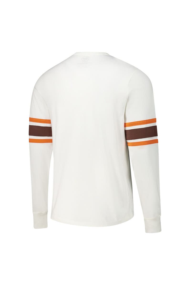 '47 Men's '47 White Cleveland Browns Gridiron Throwback Premier Brex Long Sleeve T-Shirt, Alternate, color, White