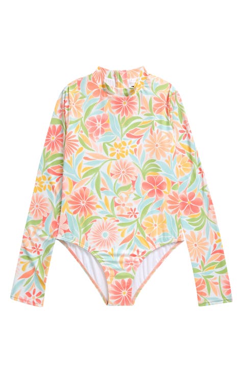 Kids' Is This Love Long Sleeve One-Piece Swimsuit (Big Kid)