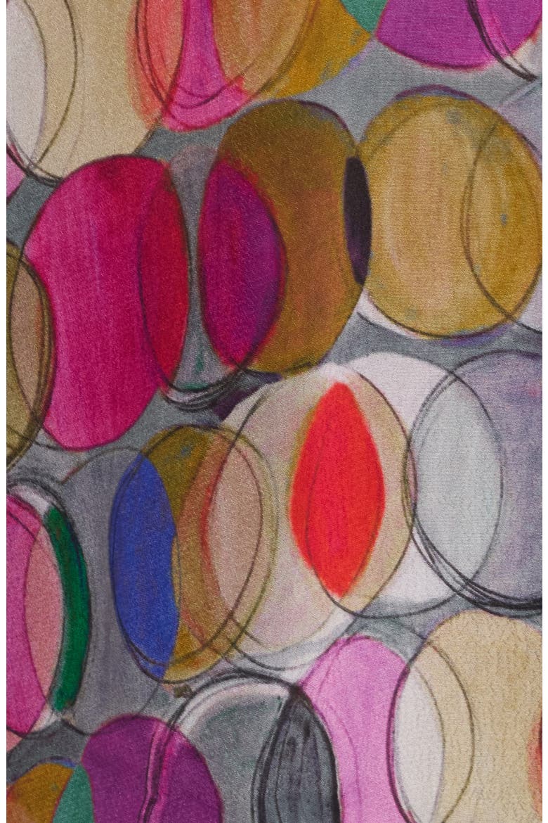Mandarin Collar Button-Down Shirt, Alternate, color, PURPLE MULTI