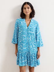 Phase Eight Phoebe Tiered Hem V-Neck Mini Dress