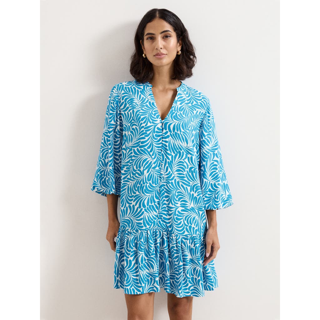 Phase Eight Phoebe Tiered Hem V-neck Mini Dress In Multi
