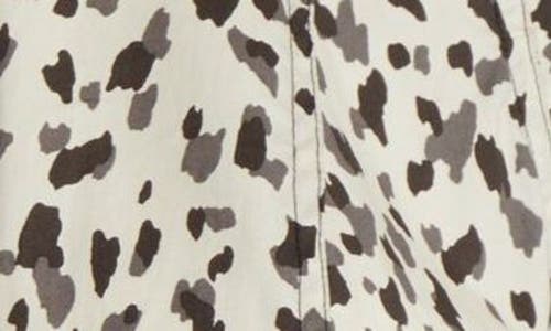 Wit & Wisdom Animal Spot Cap Sleeve Cotton Peplum Top