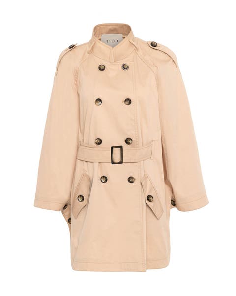 Chloe Trapunto Trench Cape