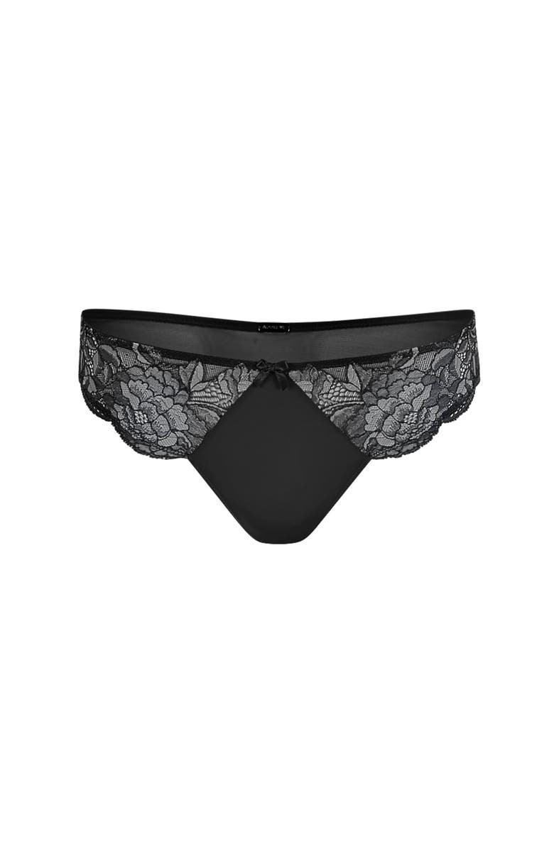 Adore Me Missy Brazilian Panties, Alternate, color, Black