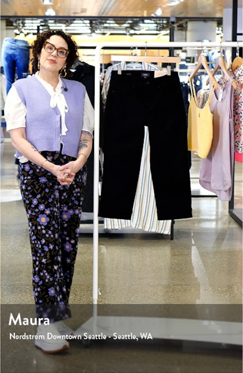 Marilyn Cuff Crop Straight Leg Jeans, sales video thumbnail