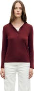 GERARD DAREL Becca Henley Long Sleeve Top