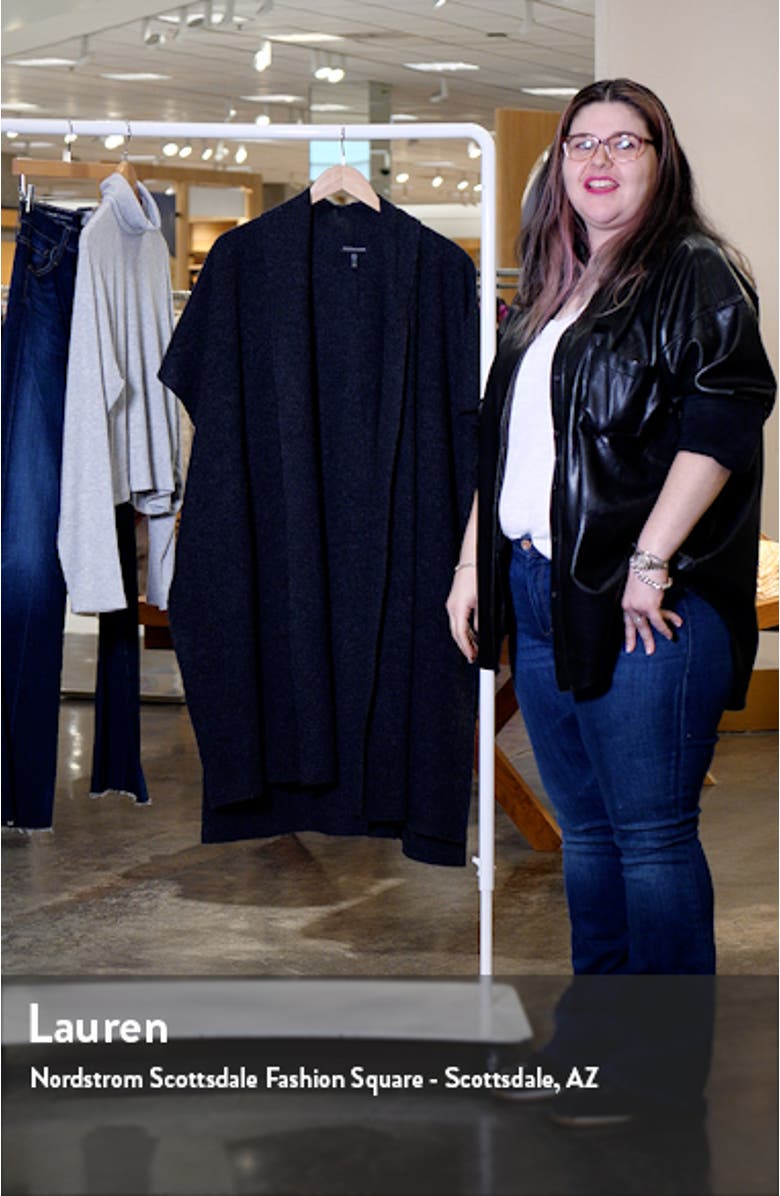 Oversize Boiled Wool Poncho, sales video thumbnail