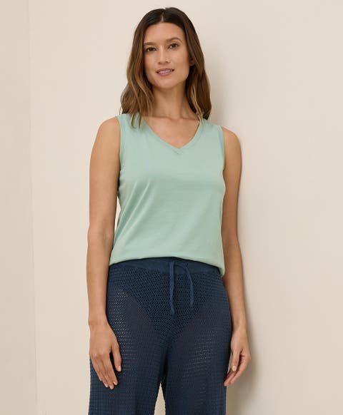 Organic Cotton Softspun V-Neck Tank