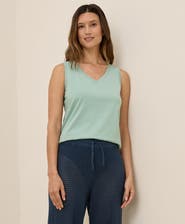 Pact Organic Cotton Softspun V-Neck Tank