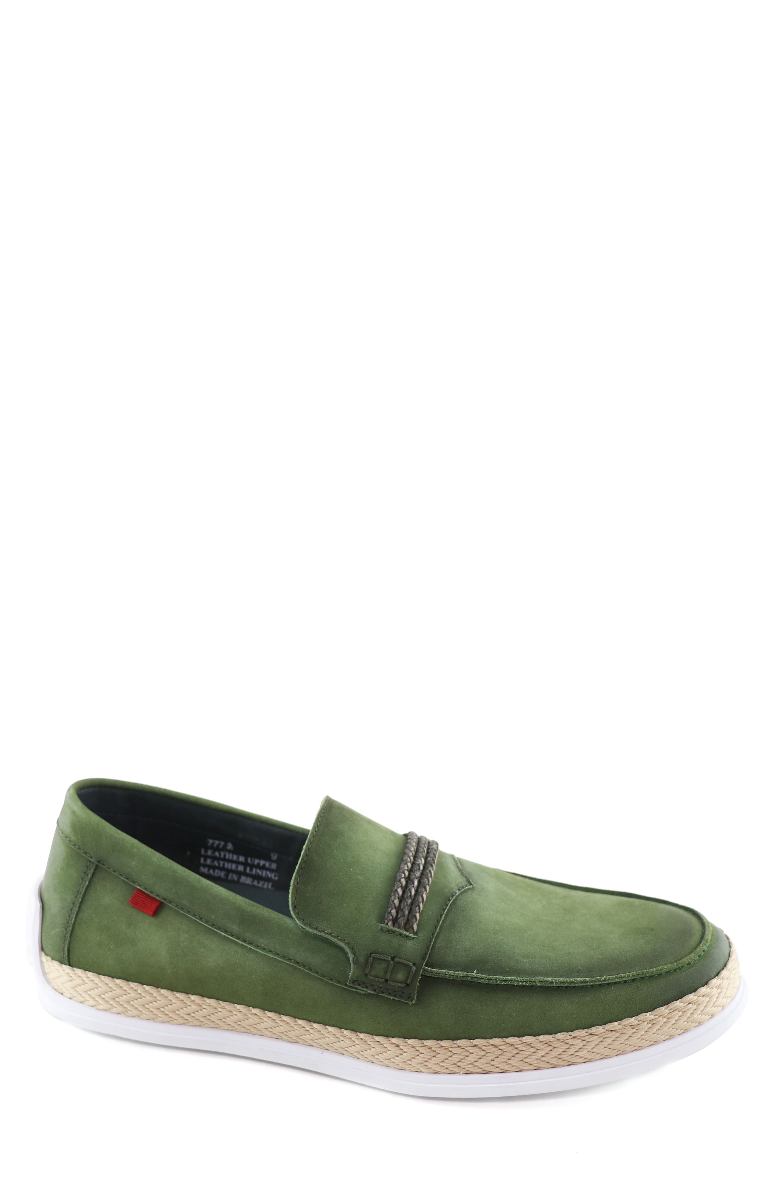 Arther Ave. Driving Shoe, Main, color, EMERALD GREEN NUBUCK