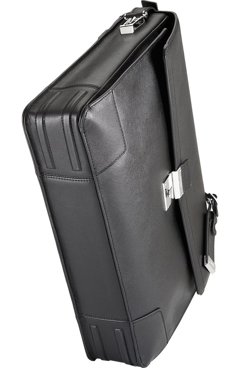 TUMI 'Astor Dorilton - Slim Flap' Embossed Leather Briefcase, Alternate, color,