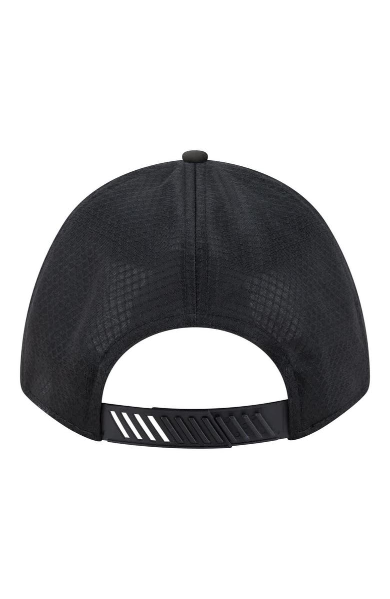 New Era Men's New Era  Black Chicago Cubs Badged M-Crown A-Frame 9FORTY Trucker Adjustable Hat, Alternate, color, Black