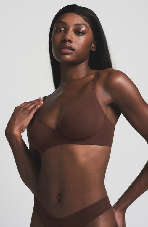 Skims Fits Everybody Unlined Demi Bra In Cocoa
