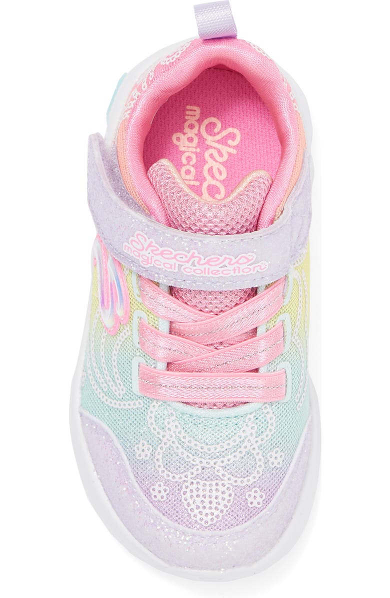 SKECHERS Kids' Princess Sequin Light-Up Sneaker, Alternate, color,