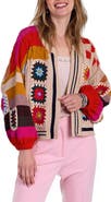 SAACHI Colorful Crochet Cardigan