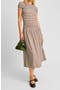 Kira Check Print Midi Dress