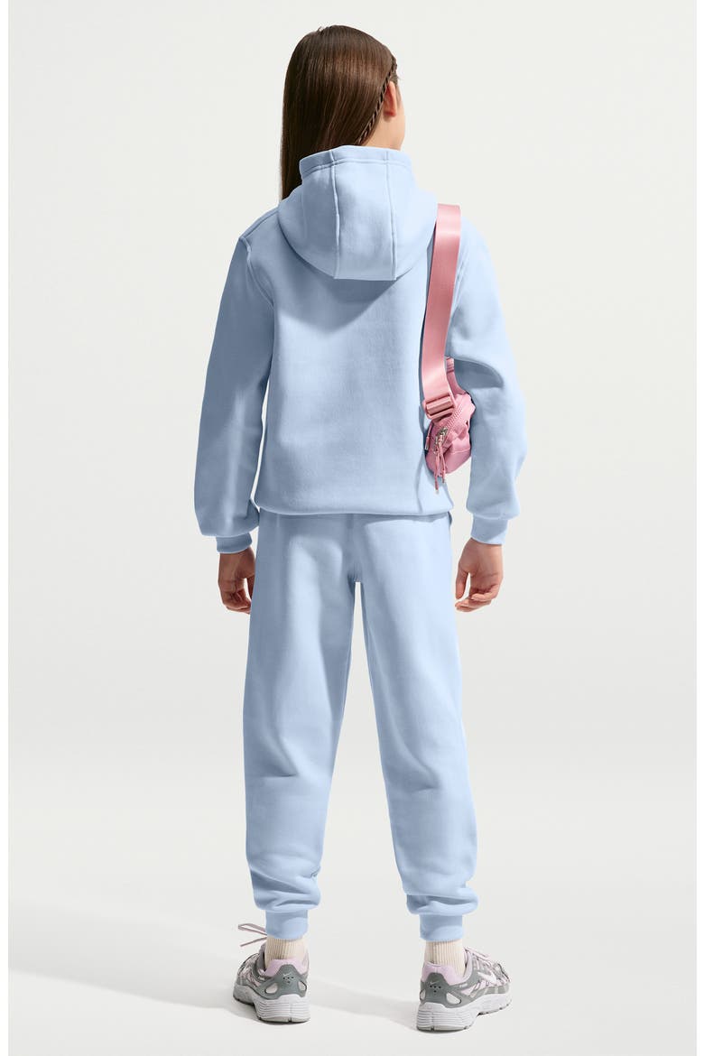 Kids' Club Fleece Hoodie, Alternate, color, HYDROGEN BLUE/ WHITE