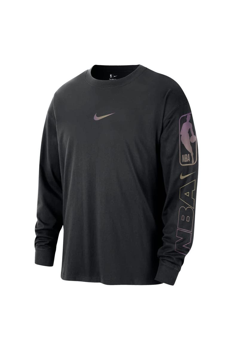 Men's Nike Black NBA Team 31 Max90 Long Sleeve T-Shirt, Alternate, color, Black