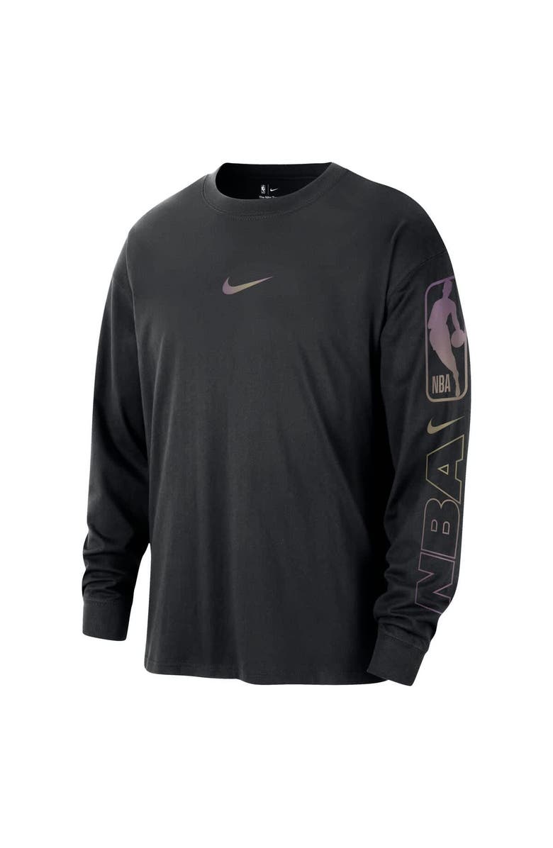 Nike Men's Nike Black NBA Team 31 Max90 Long Sleeve T-Shirt, Alternate, color, 