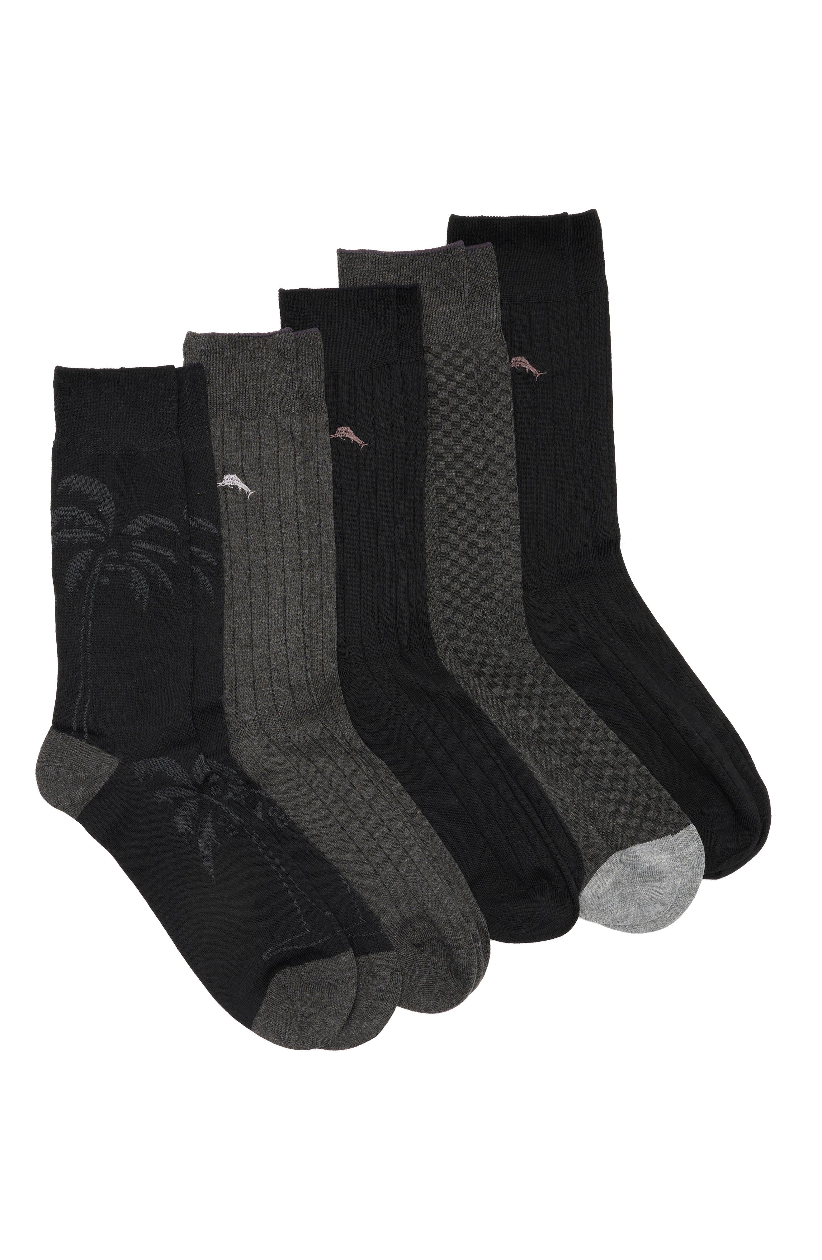 Tommy Bahama 5-Pack Assorted Crew Socks