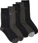 Tommy Bahama 5-Pack Assorted Crew Socks