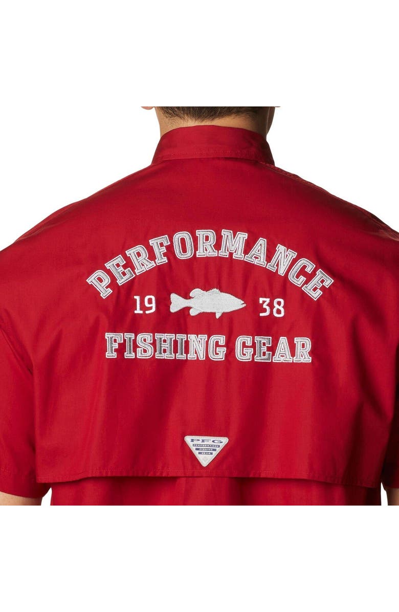 Columbia Men's Columbia Crimson Alabama Crimson Tide Bonehead Button-Up Shirt, Alternate, color, Crimson