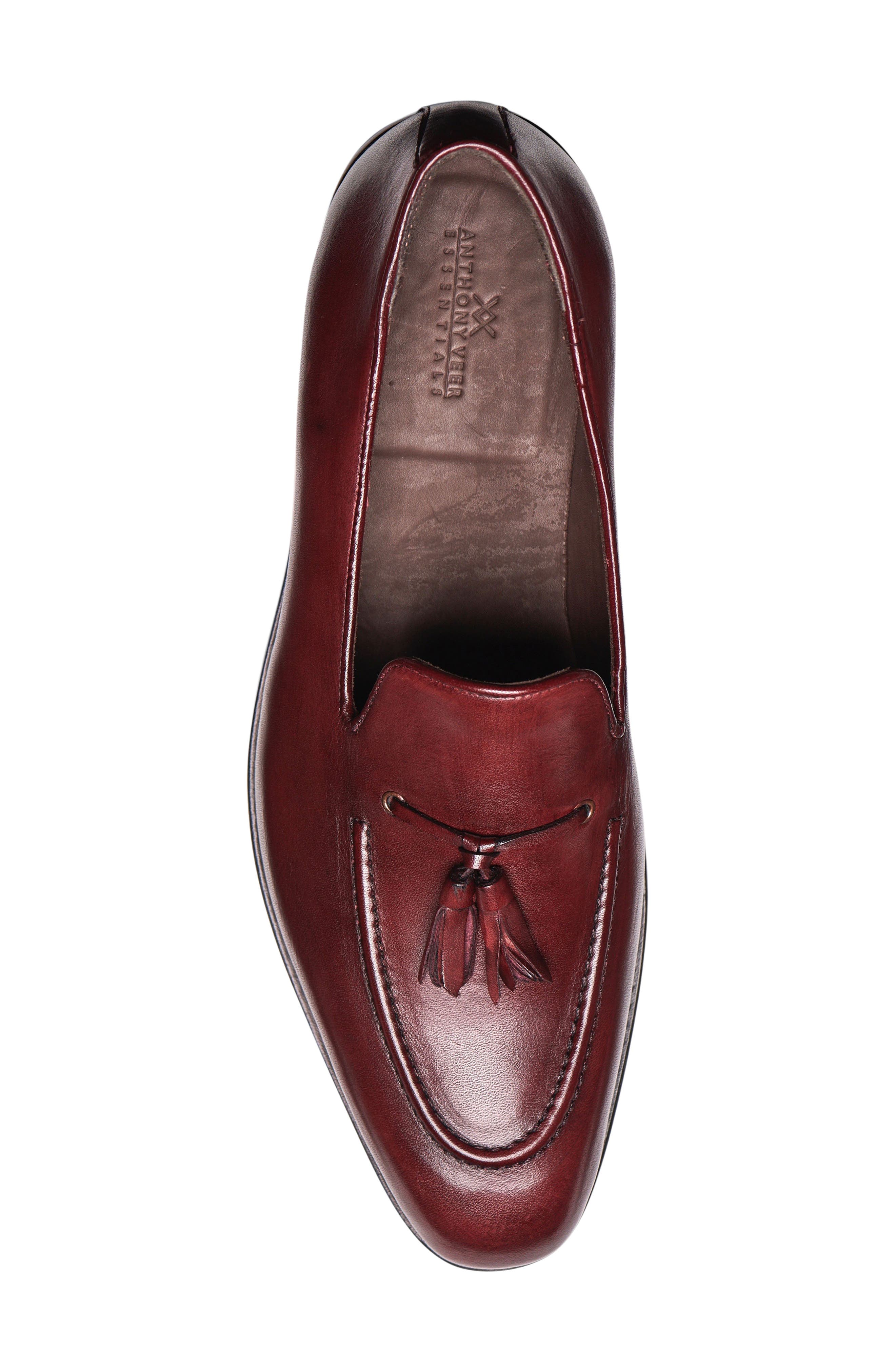 Anthony Veer Kennedy Tassel Loafer, Alternate, color, Oxblood