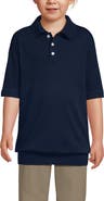 Lands' End School Uniform Big Kids Short Sleeve Banded Bottom Polo Shirt