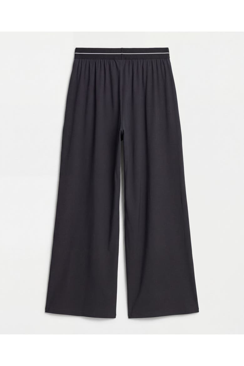 Everyday Mid Rise Wide Leg Trouser, Alternate, color, Black