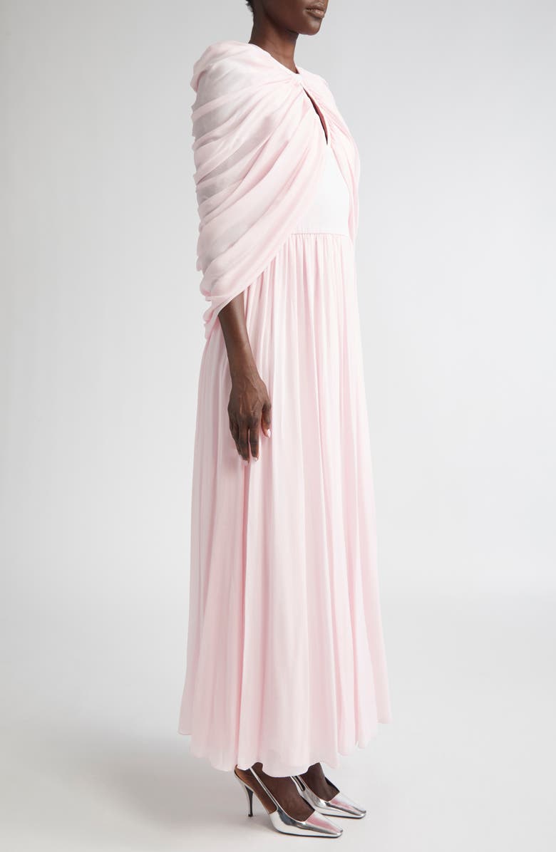 Giambattista Valli Draped Overlay Gown, Alternate, color, Quartz Rose