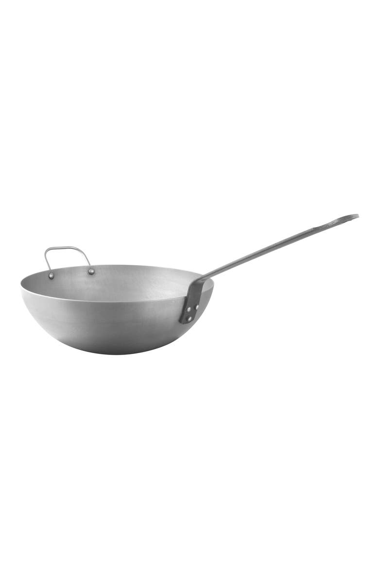 M'steel Carbon Steel Wok, Main, color, STEEL